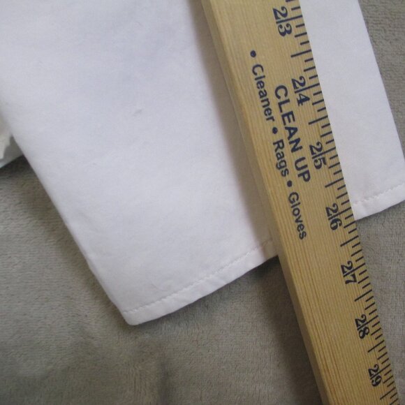 NWT J. Crew Garcon Shirt Womens 18 White Organic Cotton Button Up Long Sleeves - Picture 12 of 13